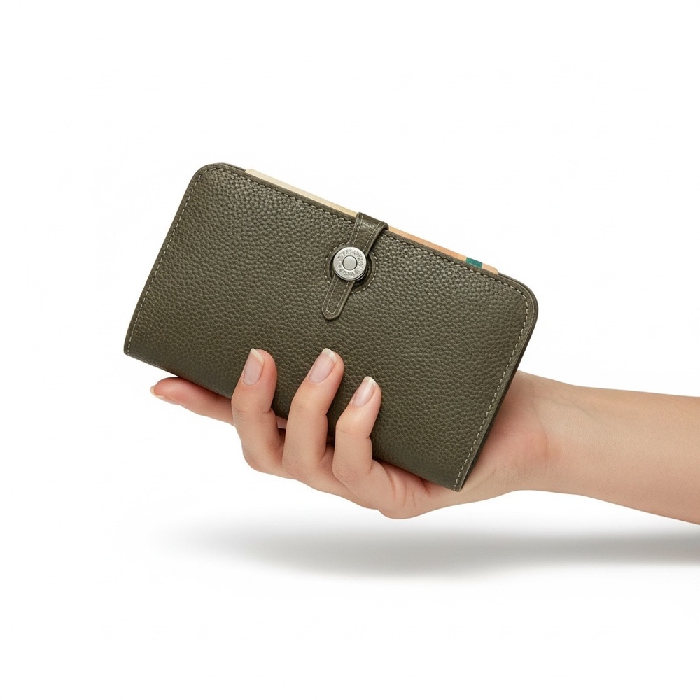 🆕 Luxury “HERMES” Style Dogon Compact wallet 🆕 - Picture 3 of 7